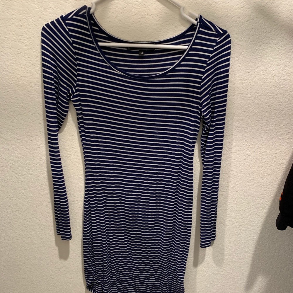 Navy blue & white dress